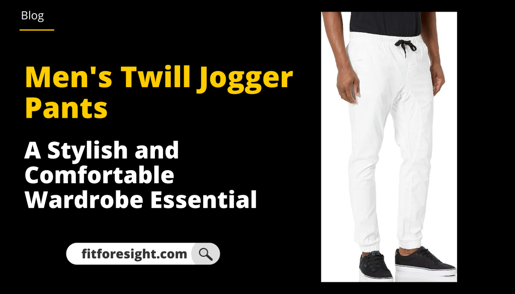 Men's Twill Jogger Pants